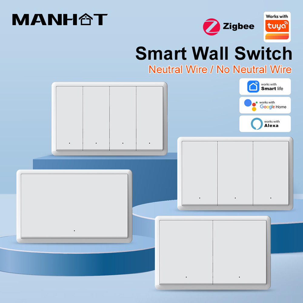 MANHOT ZigBee3.0 Smart Switch  - Smart Home Alexa reseña y precio
