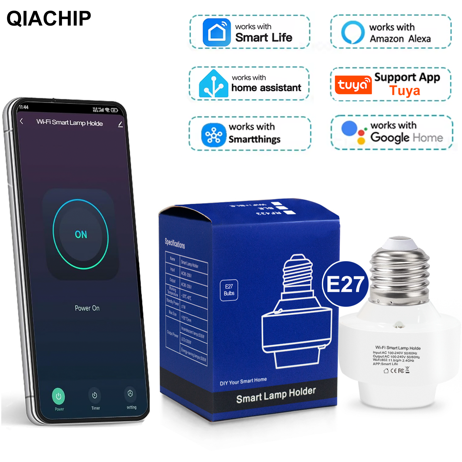 Tuya Smart E27 Socket Switch A - Smart Home Alexa reseña y precio