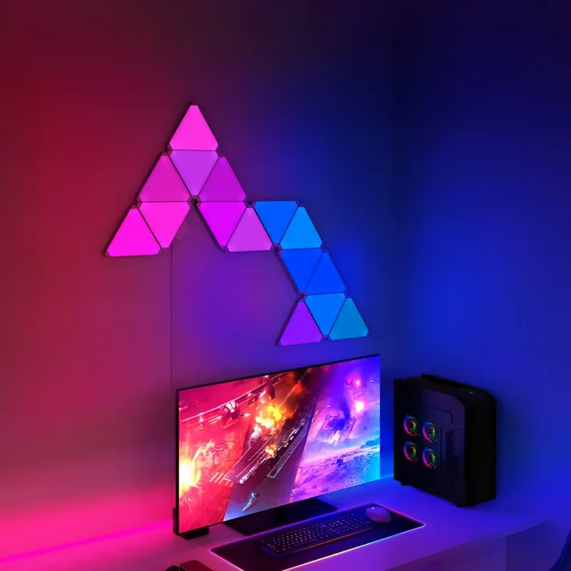 Banqcn Triangle LED Gaming Set - Smart Home Alexa reseña y precio